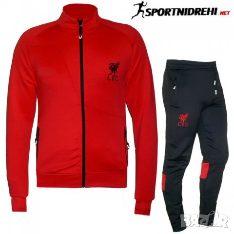 Мъжки футболен екип FC LIVERPOOL  2317, червено и черно, полиестер