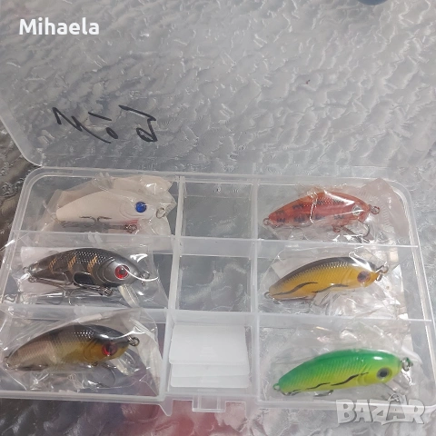 Комплект воблери – нови, различни модели и цветове, снимка 4 - Стръв и захранки - 53335431