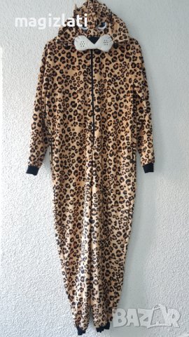 Гащеризон пижама H&M леопард S-M НОВА, снимка 5 - Нощници - 44112054