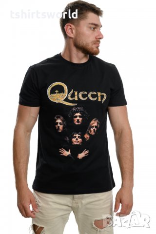 Нова мъжка тениска с дигитален печат на музикалната група QUEEN бохемска рапсодия, снимка 8 - Тениски - 30648423
