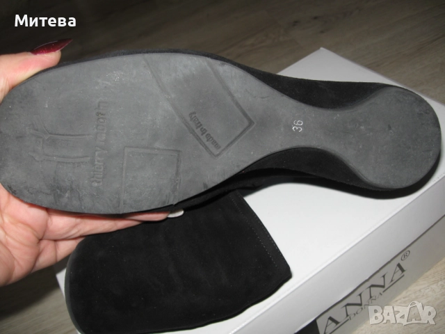 Thierry Rabotin дамски велурени обувки 36 номер, снимка 7 - Дамски елегантни обувки - 52790085