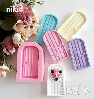 Заоблена врата силиконов молд форма фондан гипс декор 