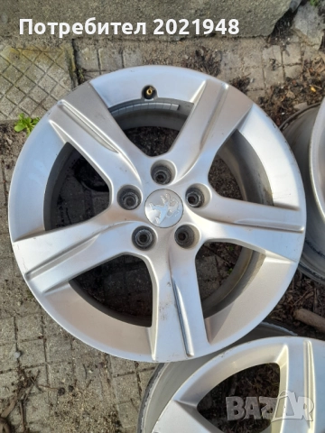 Продава оригинални алуминиеви джанти за Пежо,16 цола, снимка 5 - Гуми и джанти - 52664997