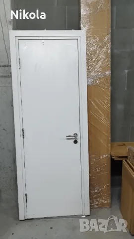 Врати интериорни високи с каси от MDF Бели използвани, снимка 17 - Интериорни врати - 49008553