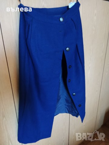 Вълнена пола с подплата , снимка 4 - Поли - 43642091