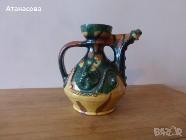 Керамична стомна крондир павур Троянска керамика, снимка 2 - Антикварни и старинни предмети - 43011252