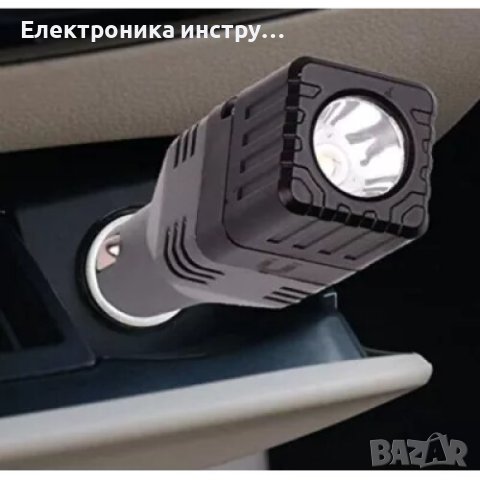 Зарядно за кола 3 в 1, USB, магнит, фенер COB, снимка 2 - Друга електроника - 43166508