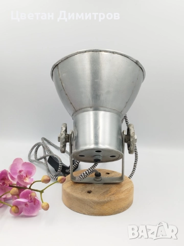 Холандска индустриална лампа, снимка 5 - Настолни лампи - 51963473