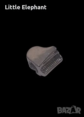 Сребърен елемент Пандора пиано,колекция"Music"/нов, снимка 1