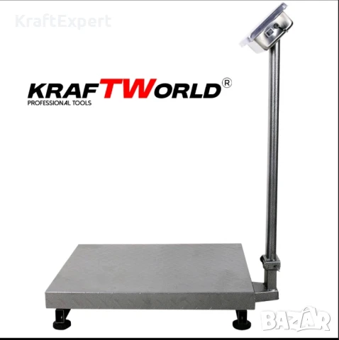Електронен платформен кантар KraftWorld – до 1 тон, платформа 80×60см, снимка 5 - Везни - 50601829