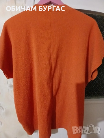 3xl БЛУЗКА ПОЛУПОЛО ЕЛАСТИЧНО С КЪС РЪКАВ , снимка 3 - Блузи с дълъг ръкав и пуловери - 51856373