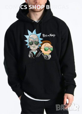 Суичър унисекс без цип RICK and MORTY, снимка 5 - Суичъри - 34690748