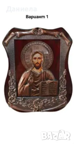 Изящна икона с красиви орнаменти, стилна рамка., снимка 3 - Икони - 49323705