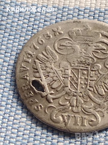 Сребърна монета 7 кройцера 1763г. Франц първи Свещена Римска Империя 13610, снимка 9 - Нумизматика и бонистика - 42969974