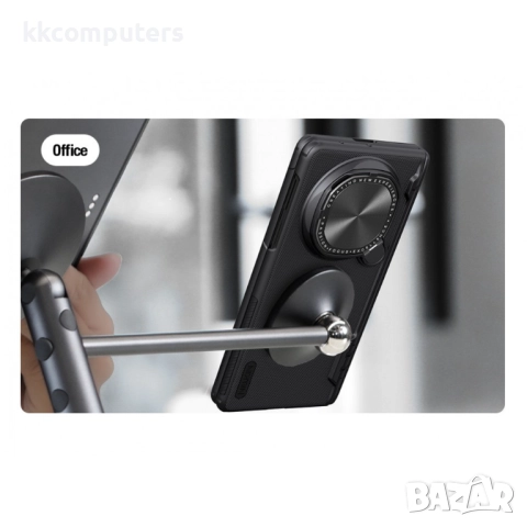 NILLKIN Super Frosted Shield Prop Калъф + Скрийн Протектор за Huawei Mate X6 – Черен, MagSafe, Камер, снимка 6 - Калъфи, кейсове - 51955046