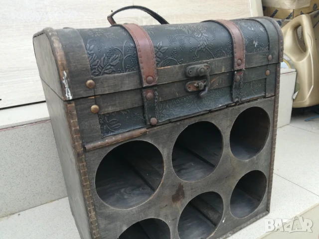 АНТИКА,КУТИЯ,САНДЪК С МЯСТО ЗА ВИНО 0206252001LCHERY