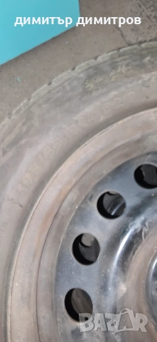 зимни гуми с джанти 4x100 два броя , снимка 3 - Гуми и джанти - 52799025