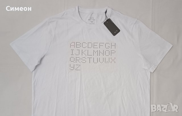 Armani Exchange T-Shirt оригинална тениска 2XL памучна фланелка, снимка 2 - Тениски - 43924953