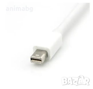 ANIMABG Преходник mini DisplayPort към HDMI преобразувател адаптер за връзка на PC компютър Laptop л, снимка 4 - Кабели и адаптери - 44065958