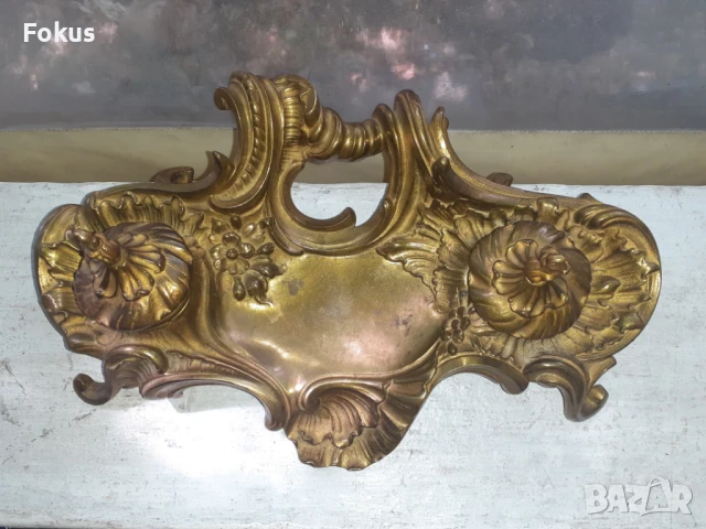 Жестока стара бронзова барокова мастилница - Антика, снимка 7 - Антикварни и старинни предмети - 51358144