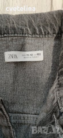 дънков гащеризон Zara, снимка 2 - Детски панталони и дънки - 43225509