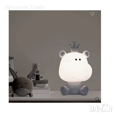Декоративна детска нощна лампа Mercado Trade, Хипопотам, снимка 2 - Детски нощни лампи - 48023318