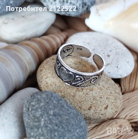 Сребърни пръстени за крак, снимка 9 - Пръстени - 39544885