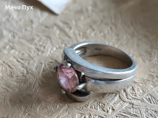 Сребърен пръстен (281), снимка 4 - Пръстени - 52278022