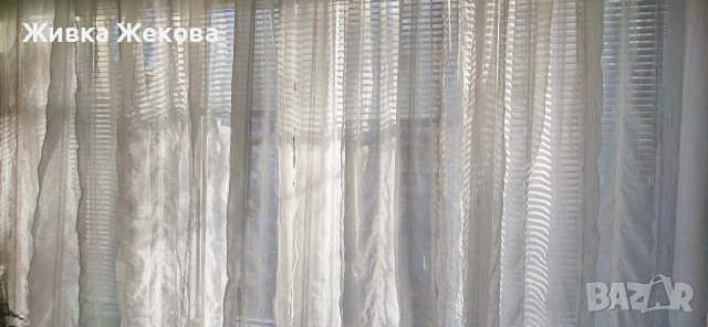 нежни, бели завеси, снимка 3 - Пердета и завеси - 53258769