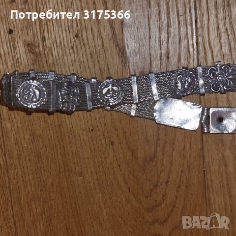 Сребърен възрожденски женски колан , снимка 6 - Антикварни и старинни предмети - 44846850
