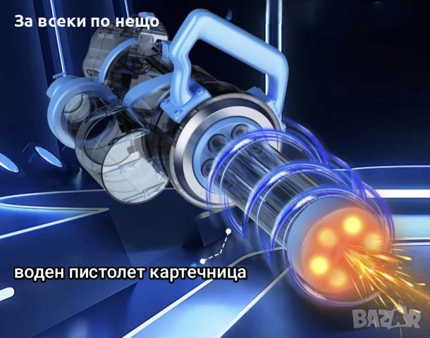 Електрически воден пистолет тип Картечница, снимка 3 - Други - 50621218
