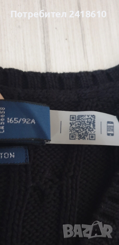 POLO Ralph Lauren Cable Pima Cotton  V - Neck Size M  ОРИГИНАЛ! Дамски Пуловер!, снимка 3 - Блузи с дълъг ръкав и пуловери - 52352502