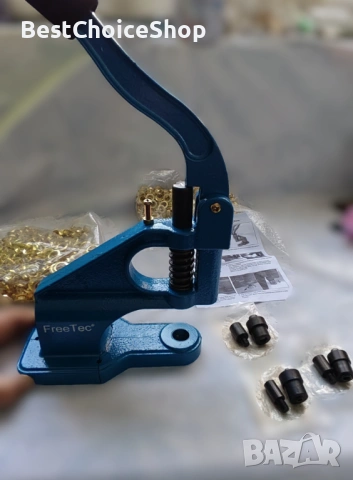 FreeTec, машина за пресоване на капси 6/10/12 мм. Преса за капси, перфоратор, кожарски, сарашки инст