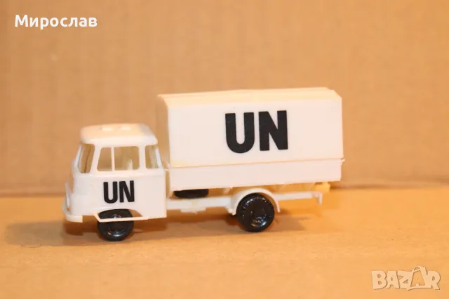 BUSCH? 1:87 H0 ROBUR ПОЖАРНА КАМИОН ТИР ИГРАЧКА МОДЕЛ