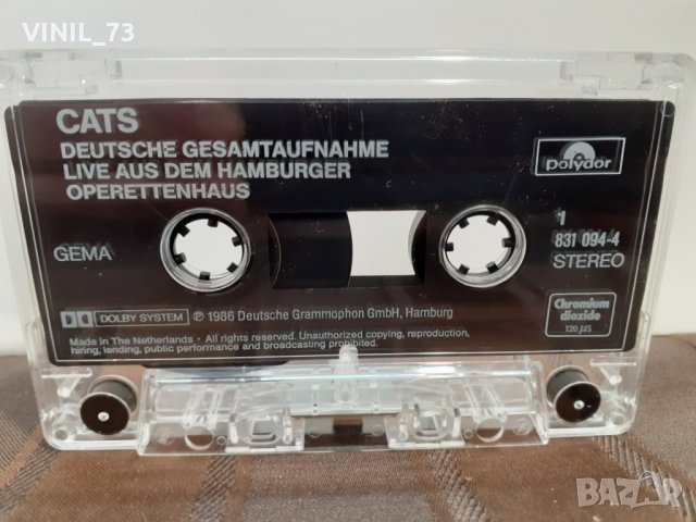  Andrew Lloyd Webber – Cats (Live) , снимка 4 - Аудио касети - 32272329