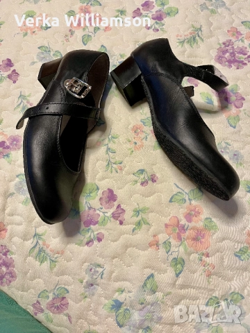 Скарпини - черни дамски обувки за танци, снимка 2 - Други - 52635311