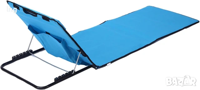 Продавам: Лек и Сгъваем Плажен Шезлонг с Подглавник и Джоб, снимка 7 - Къмпинг мебели - 50927321