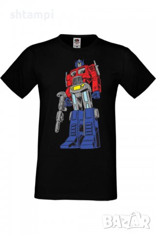 Мъжка тениска Transformers Optimus Prime 01,Анимация,игра,Празник,Повод, снимка 2 - Тениски - 37977431