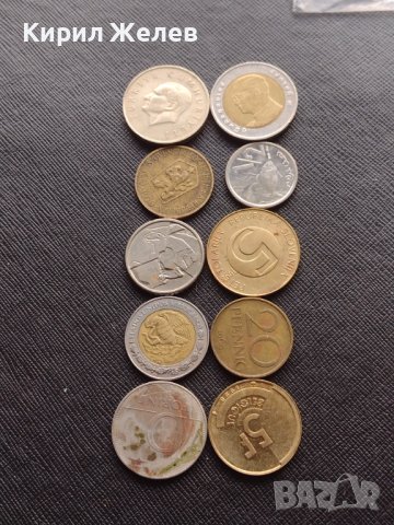 Лот монети от цял свят 10 броя МЕКСИКО, ЧЕХОСЛОВАКИЯ, СЛОВЕНИЯ ЗА КОЛЕКЦИЯ ДЕКОРАЦИЯ 28428