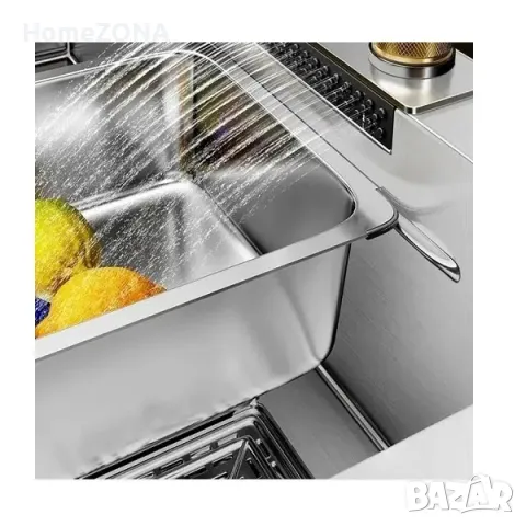 Мивка за кухня Bliote 5, водопад и Smart смесител, снимка 3 - Мивки - 49445298