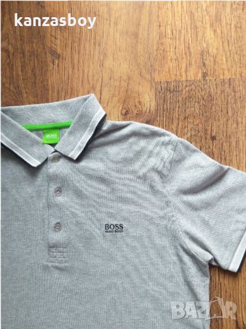 Hugo Boss Green Label Paddy Grey Polo Shirt - страхотна мъжка тениска КАТО НОВА, снимка 4 - Тениски - 33050601