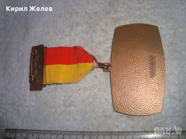 Стар НЕМСКИ МЕДЕН РЯДЪК ГРАДСКИ ИСТОРИЧЕСКИ МЕДАЛ с ЛЕНТА и НОСАЧ 1979г. 30669, снимка 5 - Антикварни и старинни предмети - 37920239