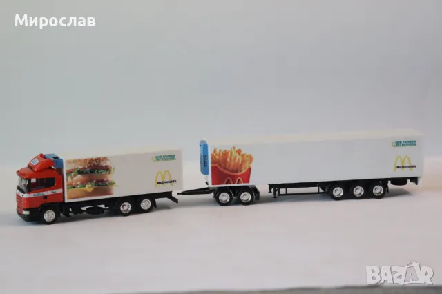 HERPA 1:87 H0 SCANIA АВТОВЛАК КАМИОН ТИР МОДЕЛ КОЛИЧКА, снимка 11 - Колекции - 50152969
