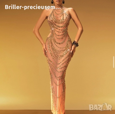 Рокля с камъни , снимка 8 - Рокли - 52694286