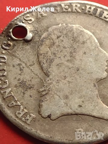 Сребърна монета 1/4 кроненталер 1797г. Франц втори Будапеща Австрийска Нидерландия 13633, снимка 4 - Нумизматика и бонистика - 42984649
