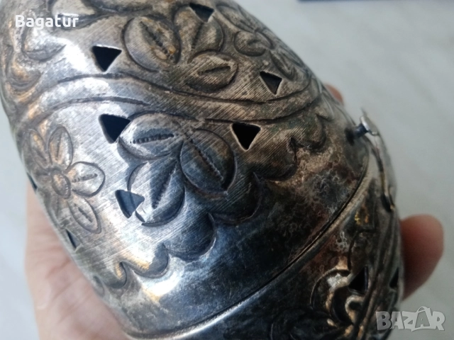 Възрожденски Сачан,кадилница, тамянник, бронзов, Стар, рядък