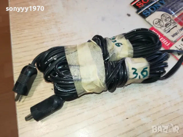 КАБЕЛИ 2Х3,6М ЗА ТОНКОЛОНИ С РЕТРО БУКСИ-ВНОС ГЕРМАНИЯ 0903251207, снимка 3 - Тонколони - 49420509