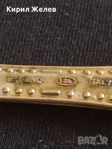 Стар цинков нож красива орнаментика с маркировка ITALY за КОЛЕКЦИОНЕРИ 42155, снимка 3 - Други ценни предмети - 43850038