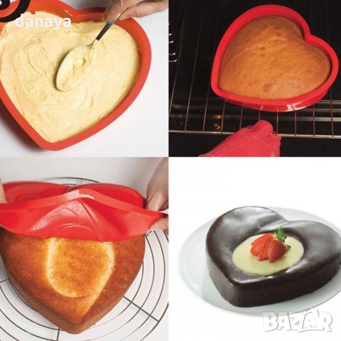 998 Силиконова форма за кекс сърце, снимка 2 - Форми - 27861136