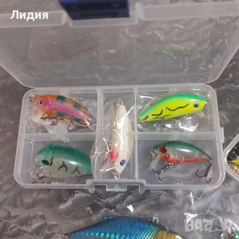 Риболовен комплект – воблери, силиконови примамки, снимка 3 - Стръв и захранки - 53452436